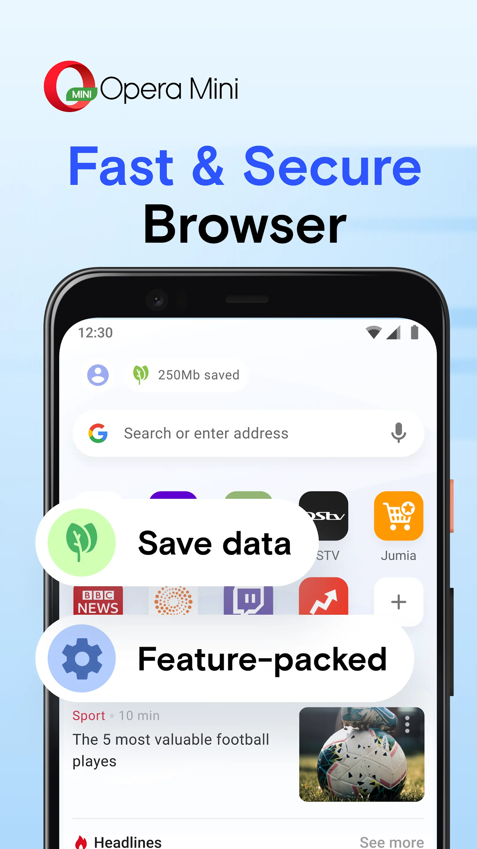 Opera Mini - fast web browser | Indus Appstore | Screenshot