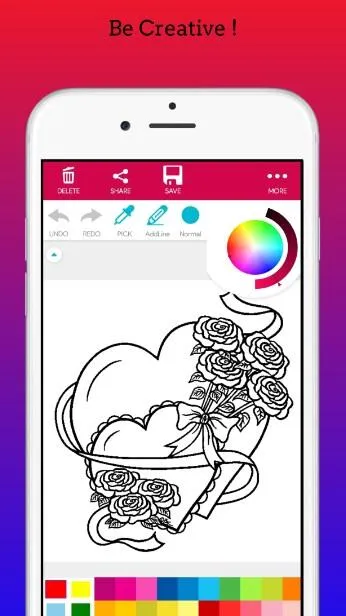 Romantic Love Coloring Book | Indus Appstore | Screenshot