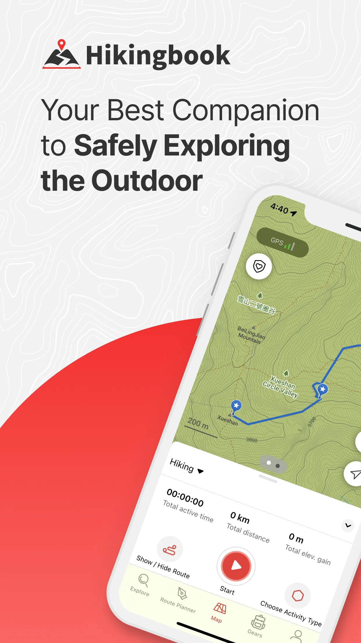 Hikingbook: Hike, Bike & Run | Indus Appstore | Screenshot