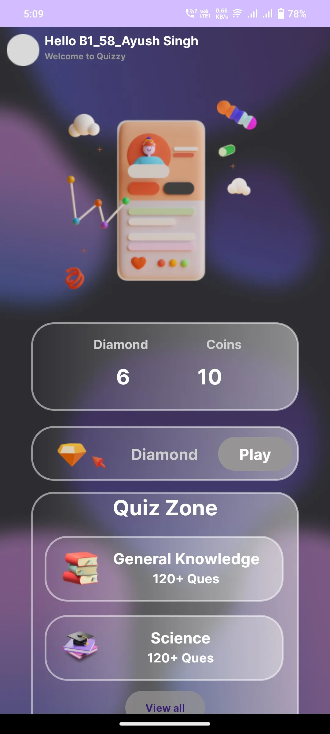 Quizzy | Indus Appstore | Screenshot