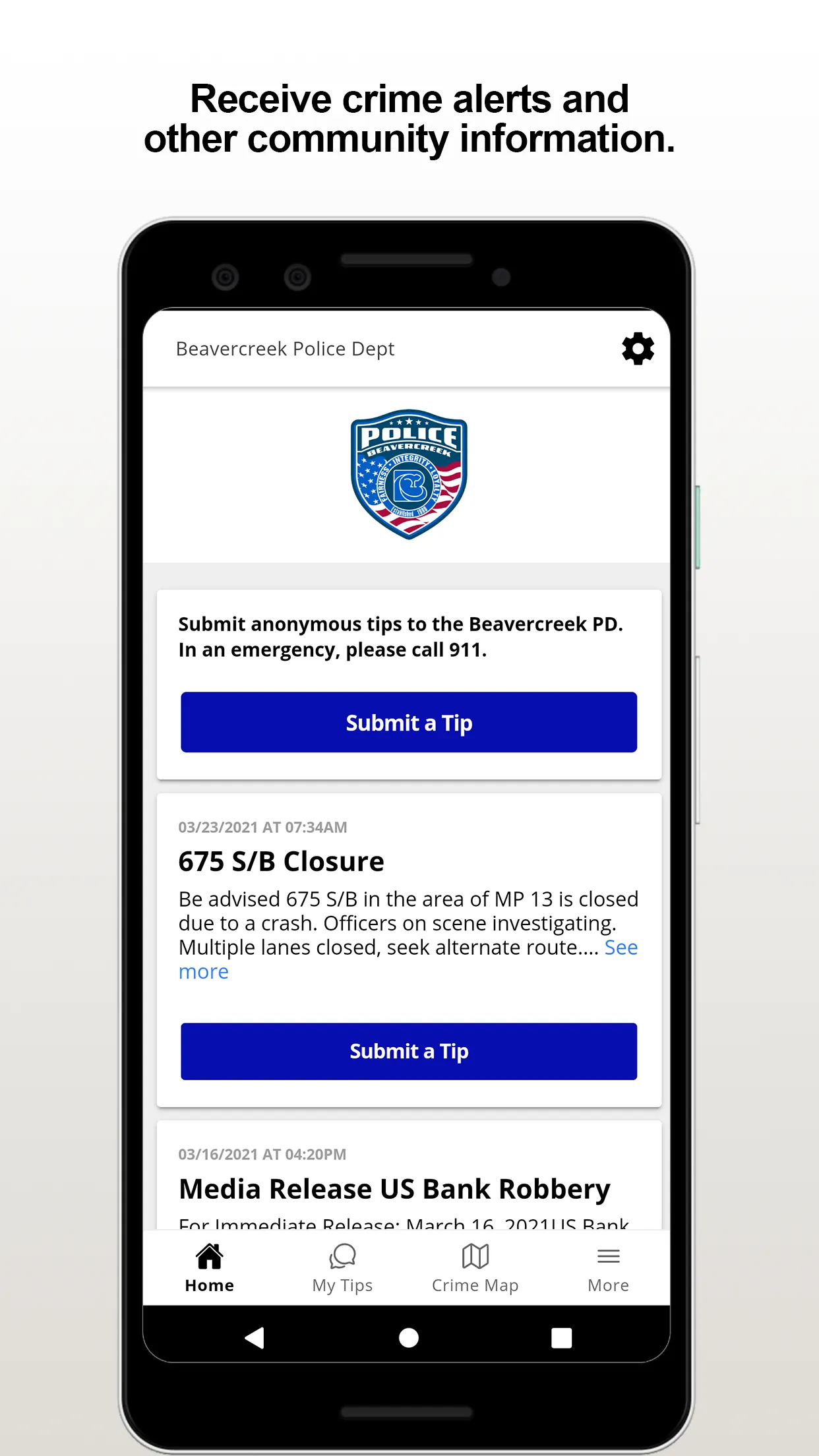 Beavercreek PD | Indus Appstore | Screenshot