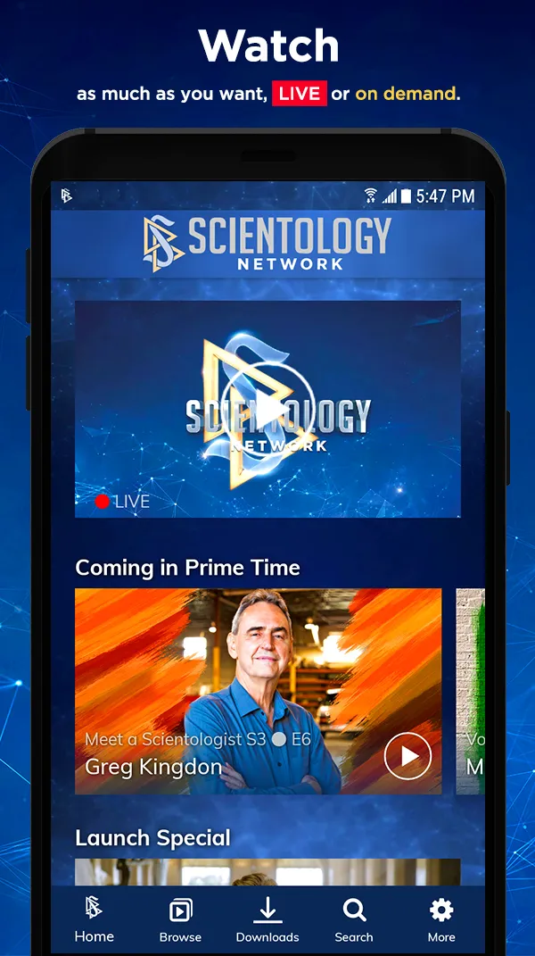 Scientology Network | Indus Appstore | Screenshot