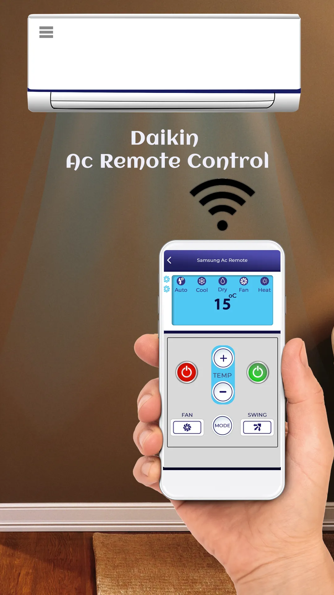 AC Remote Control For Daikin | Indus Appstore | Screenshot