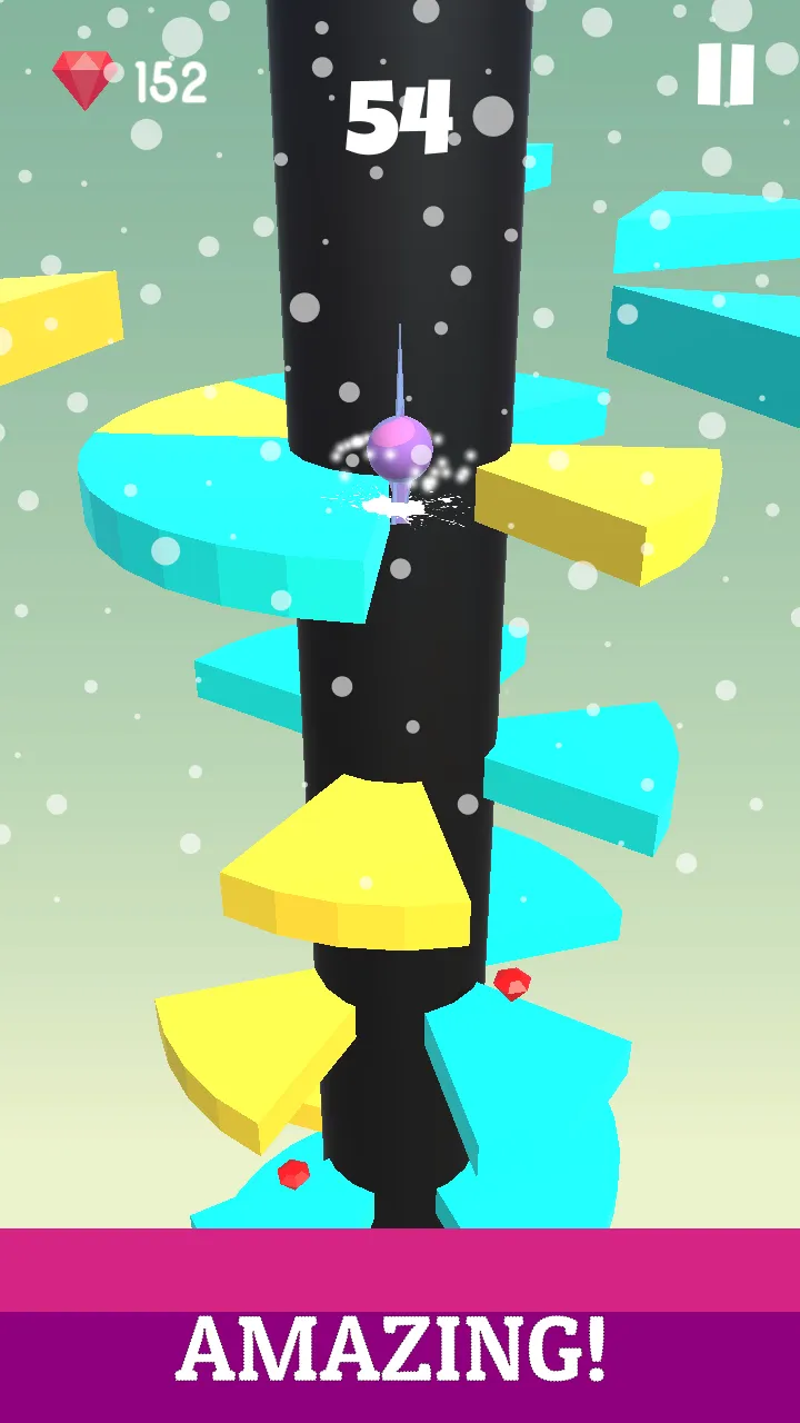 Tower Crash Spiral Ball Jump | Indus Appstore | Screenshot