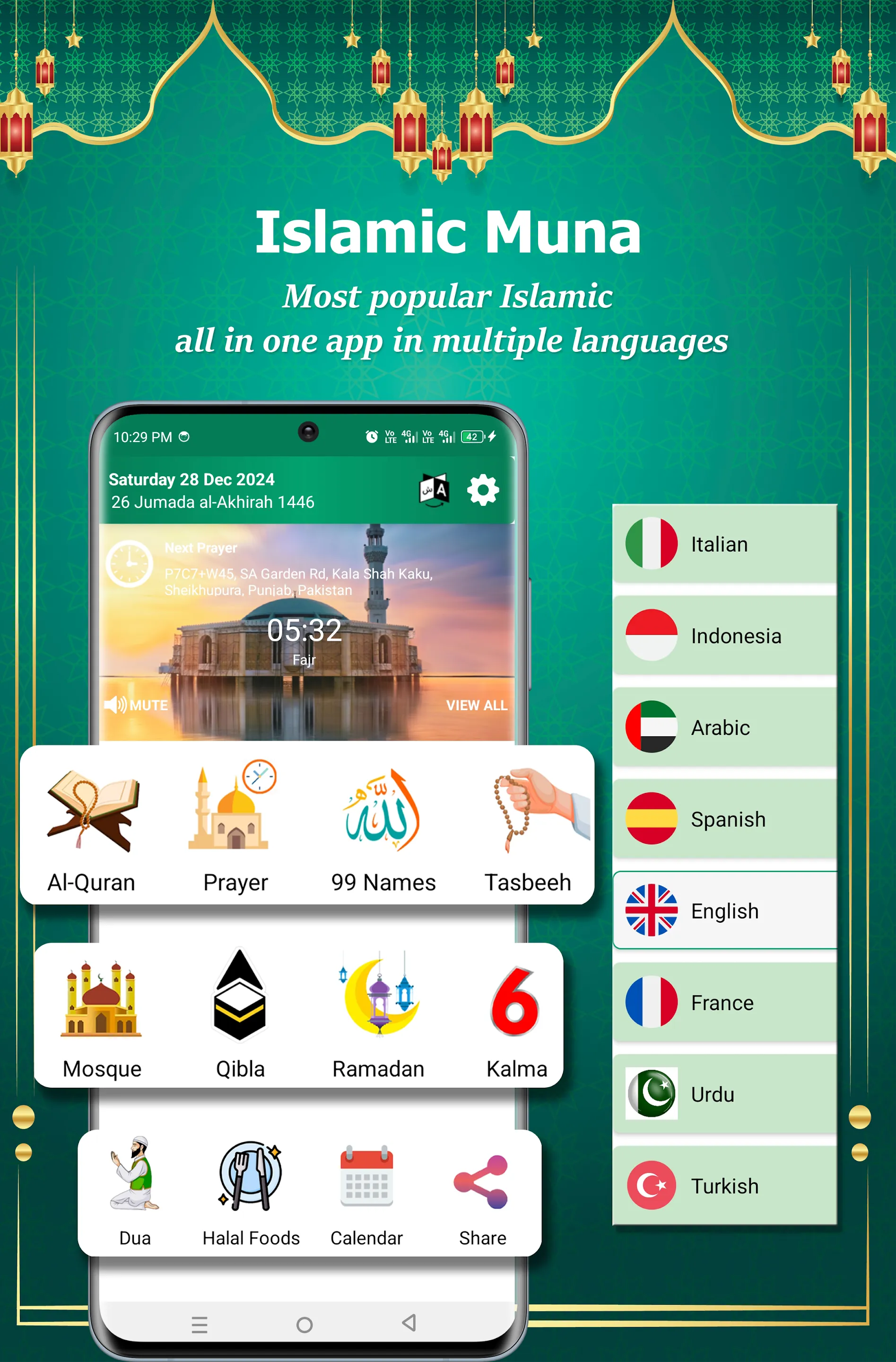 Islamic Muna Prayer Time Quran | Indus Appstore | Screenshot