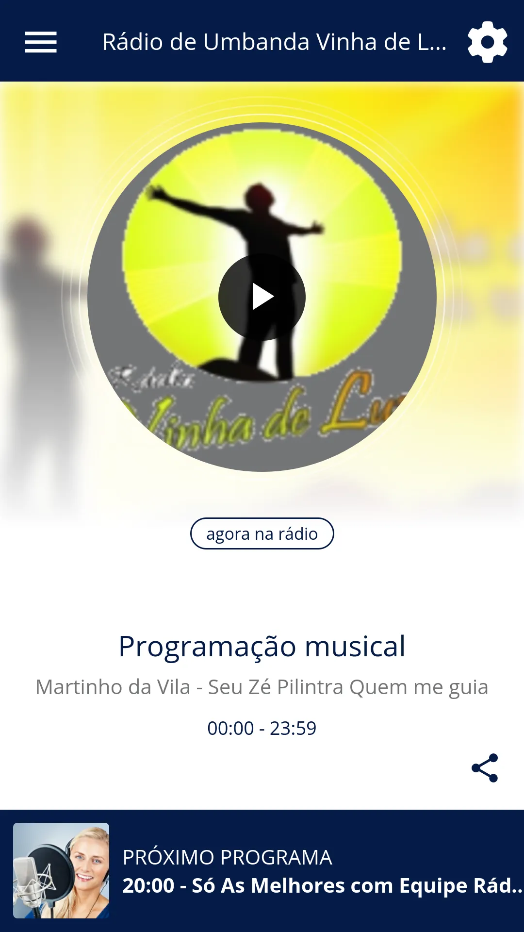 Rádio de Umbanda Vinha de Luz | Indus Appstore | Screenshot