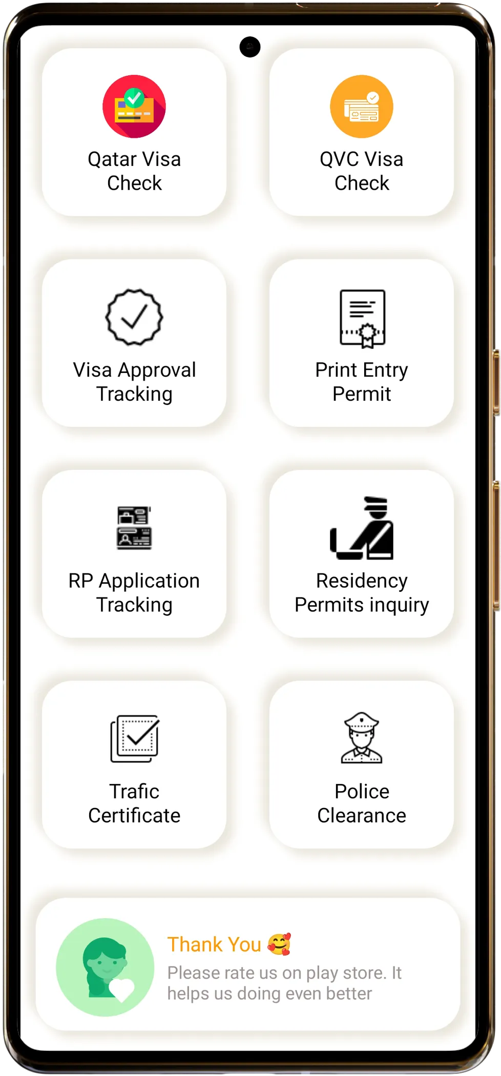 Qatar Visa Status Checker | Indus Appstore | Screenshot