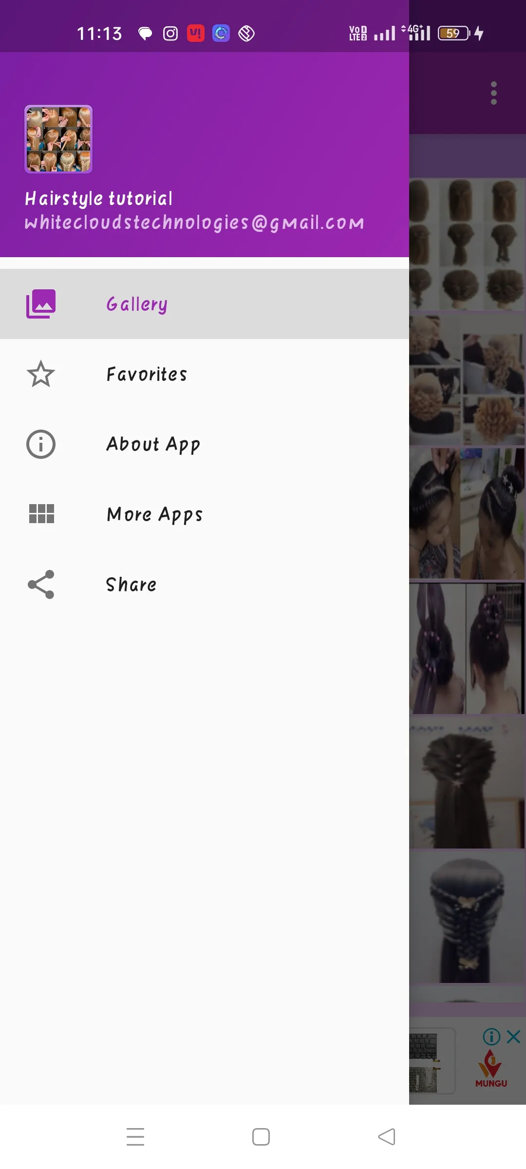 Hairstyle tutorial Gallery | Indus Appstore | Screenshot