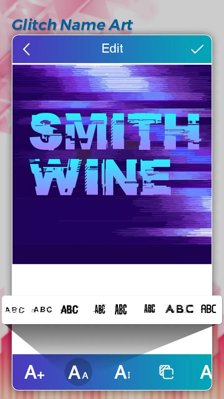 Glitch Name Art Maker | Indus Appstore | Screenshot