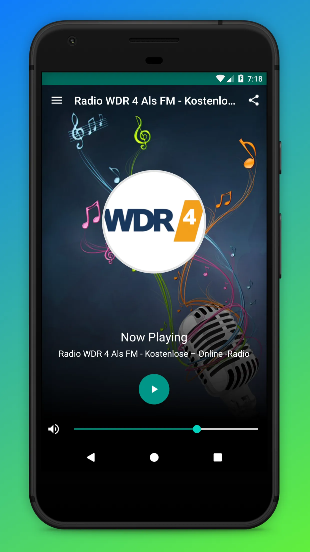 WDR 4 Radio FM App DE Online | Indus Appstore | Screenshot