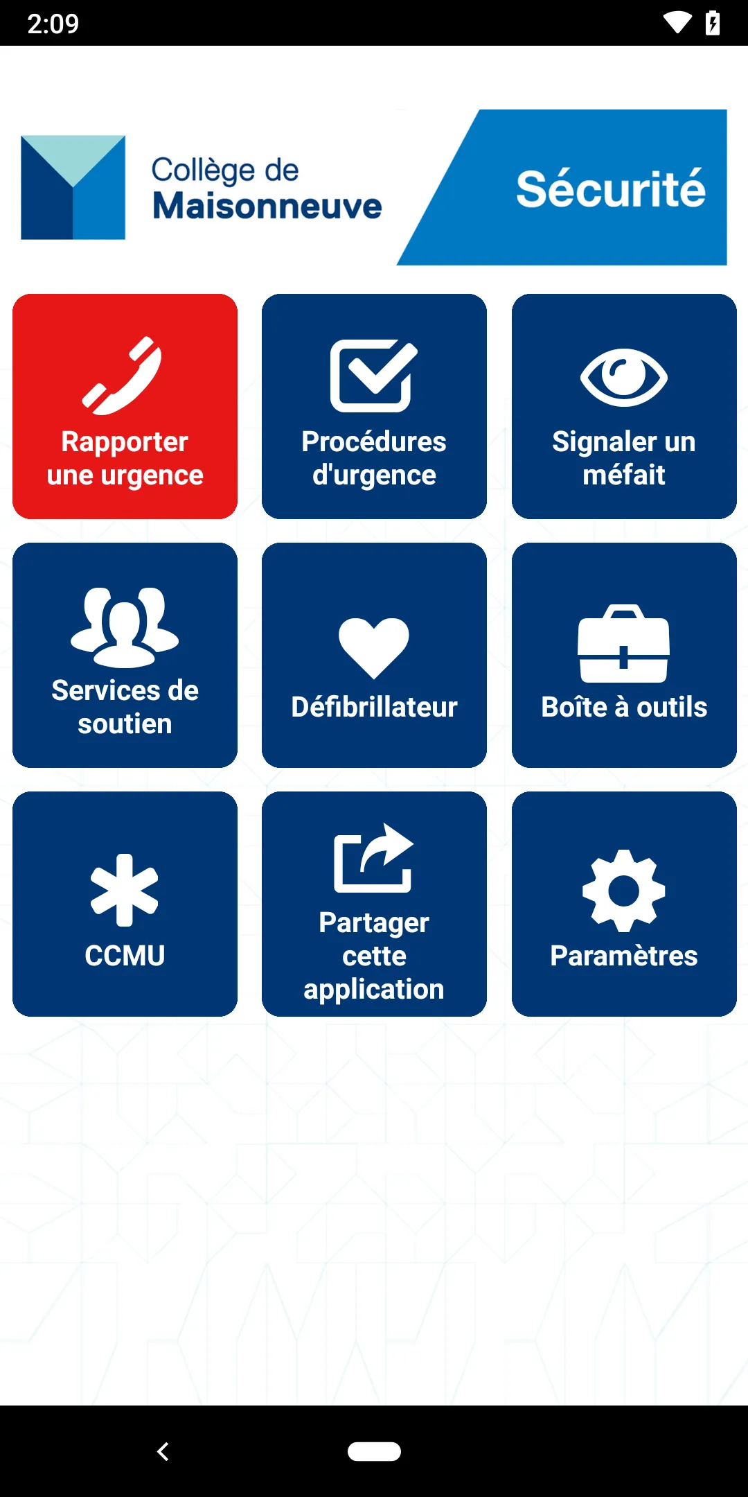 Sécurité Maisonneuve | Indus Appstore | Screenshot