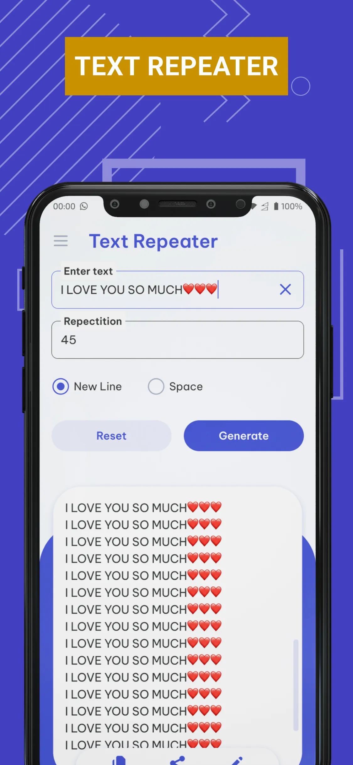 Text Repeater: Word Repetition | Indus Appstore | Screenshot