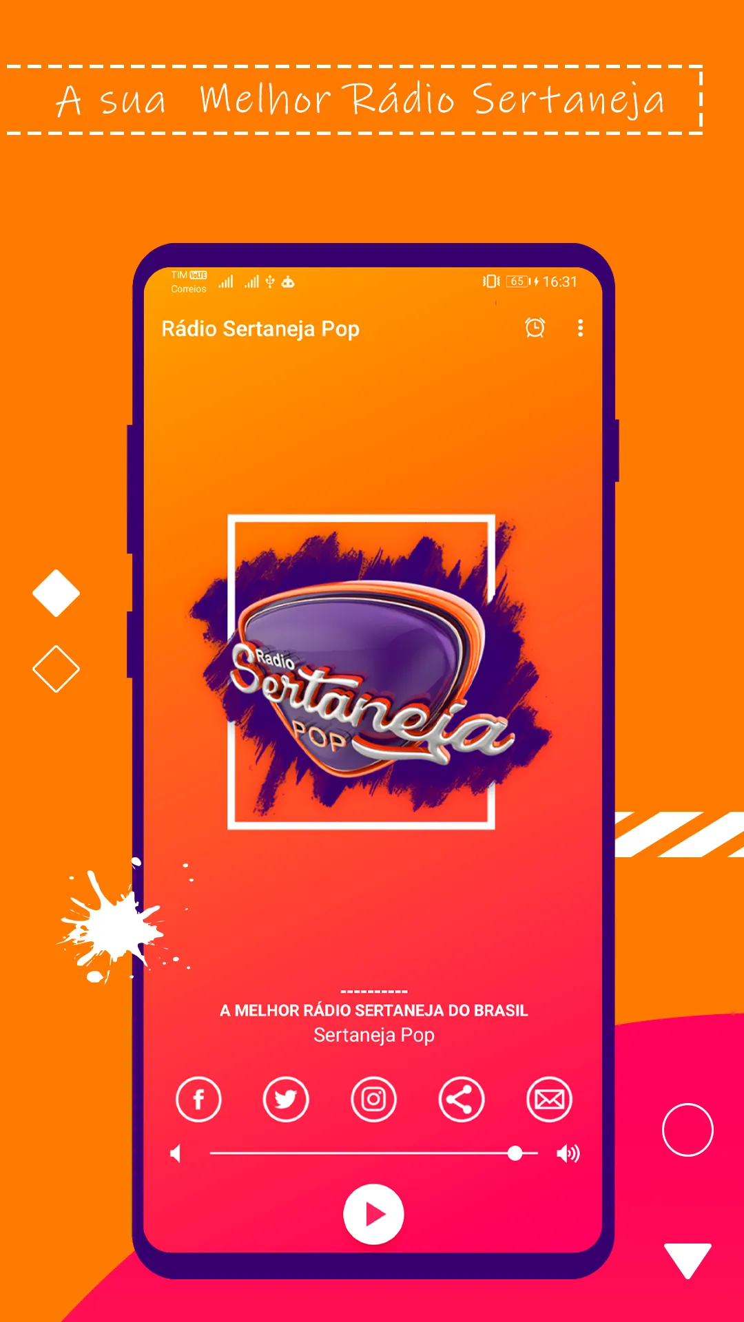 Rádio - Sertaneja Pop | Indus Appstore | Screenshot