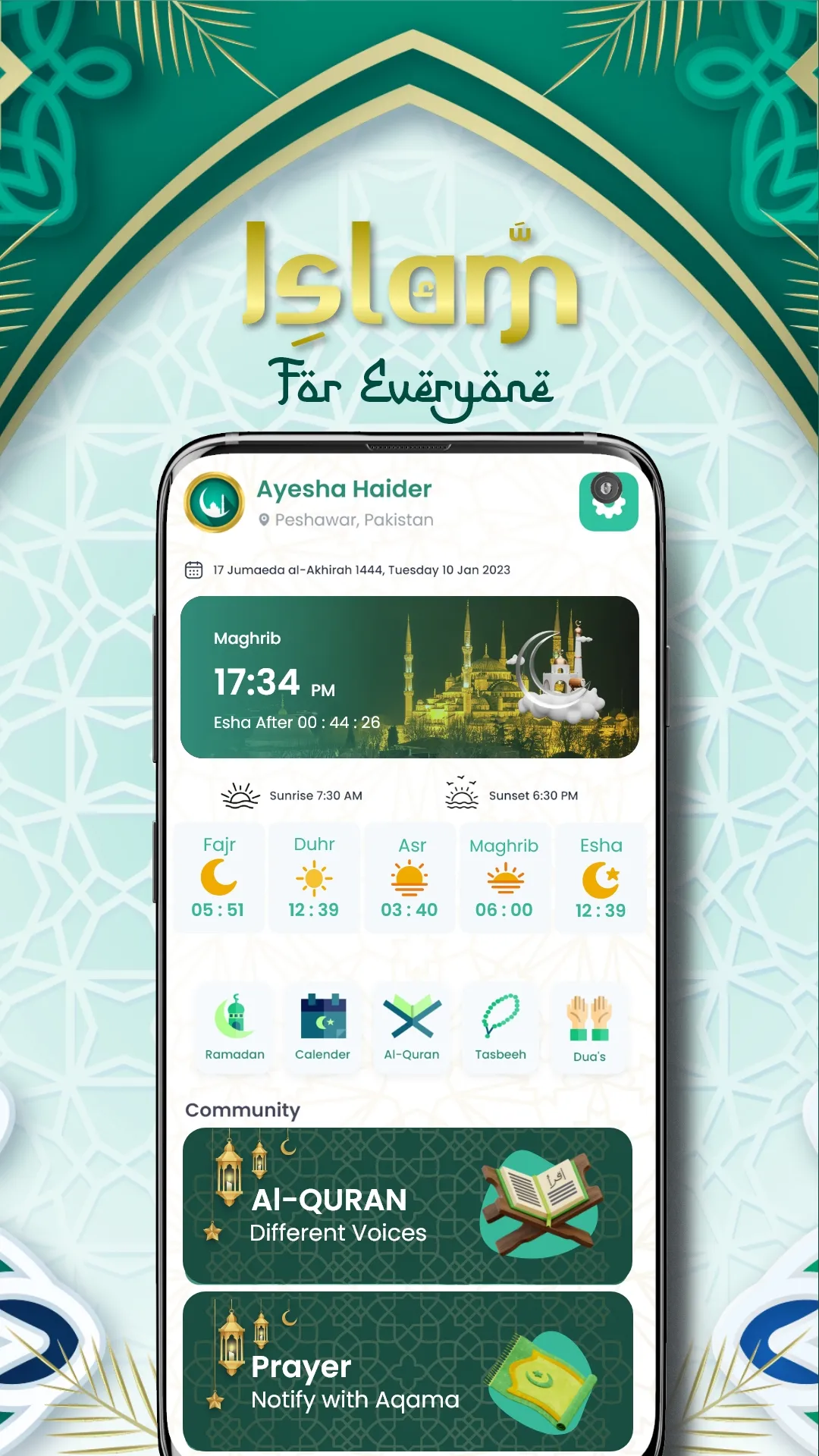 Islam Now: Iqama Prayer Times | Indus Appstore | Screenshot