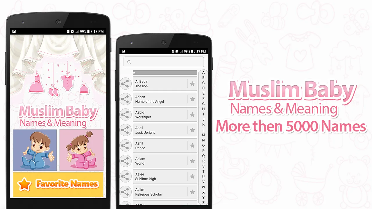 Muslim Baby Names and Meanings | Indus Appstore | Screenshot