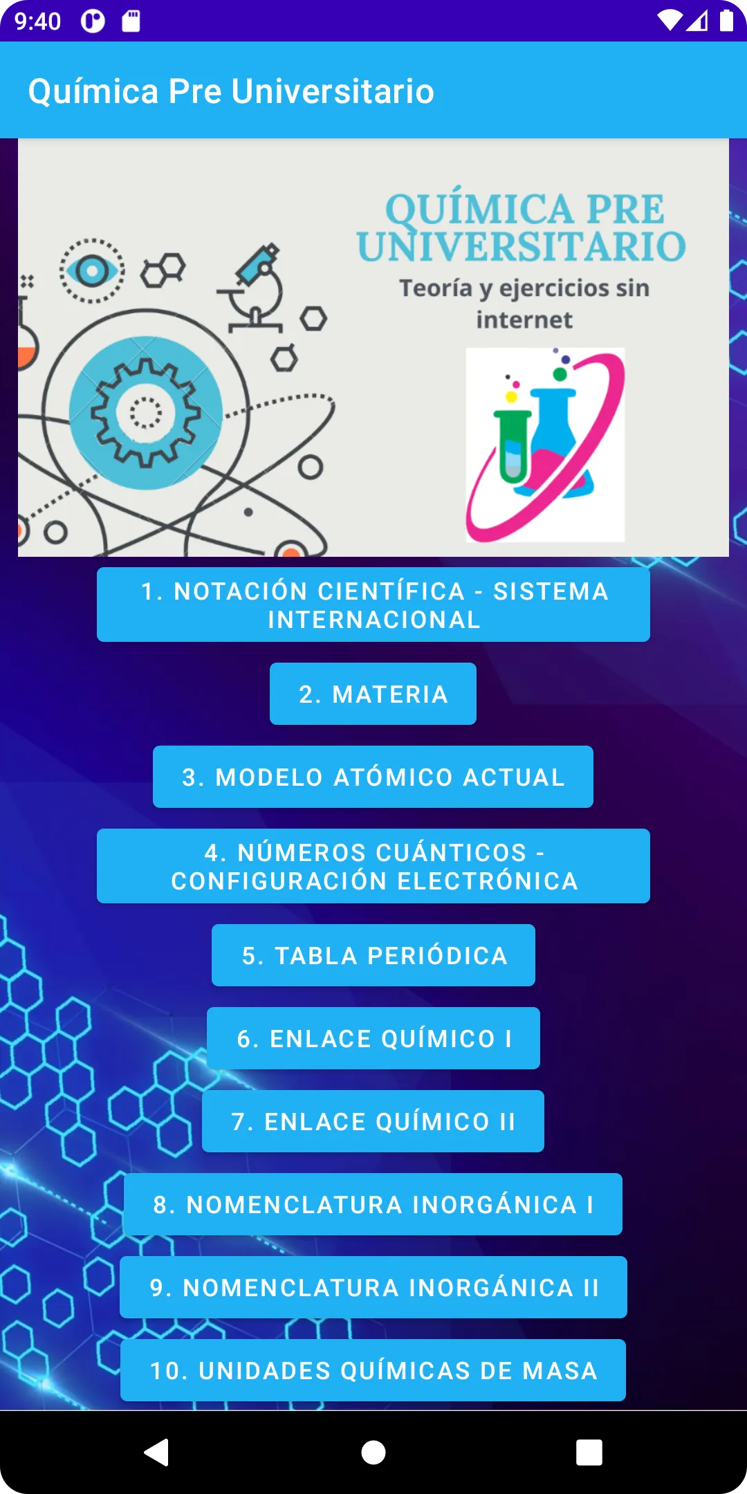 Química Pre Universitario | Indus Appstore | Screenshot