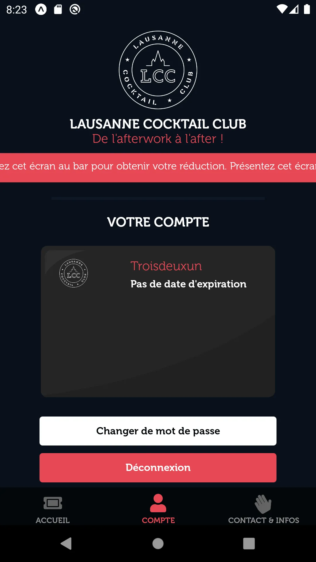 Lausanne Cocktail Club | Indus Appstore | Screenshot