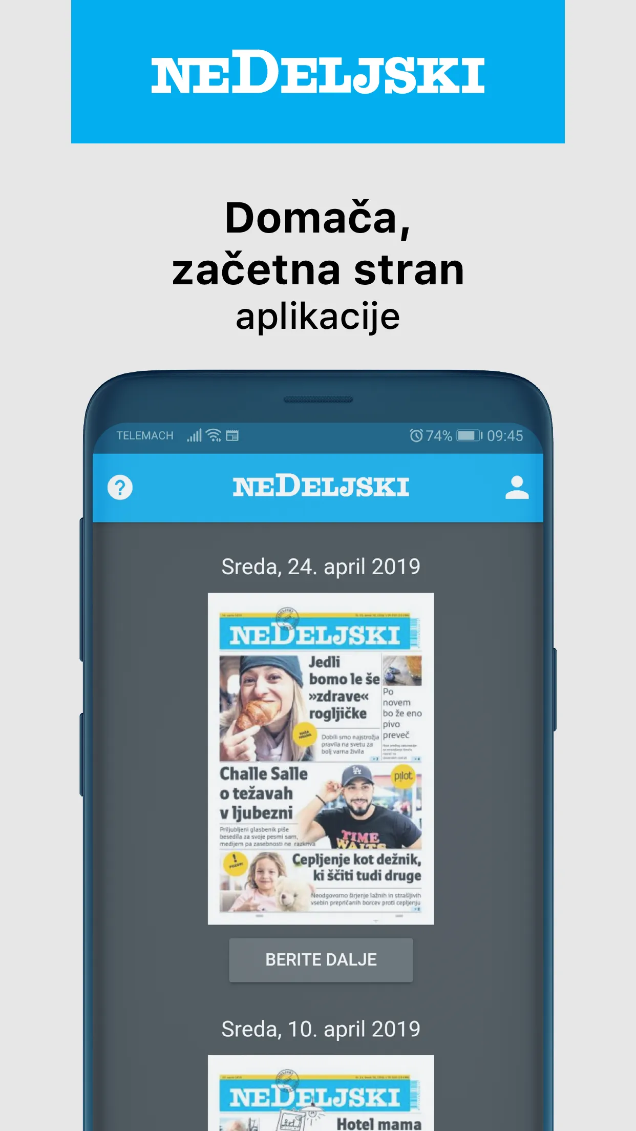 Nedeljski dnevnik: V krogu dru | Indus Appstore | Screenshot