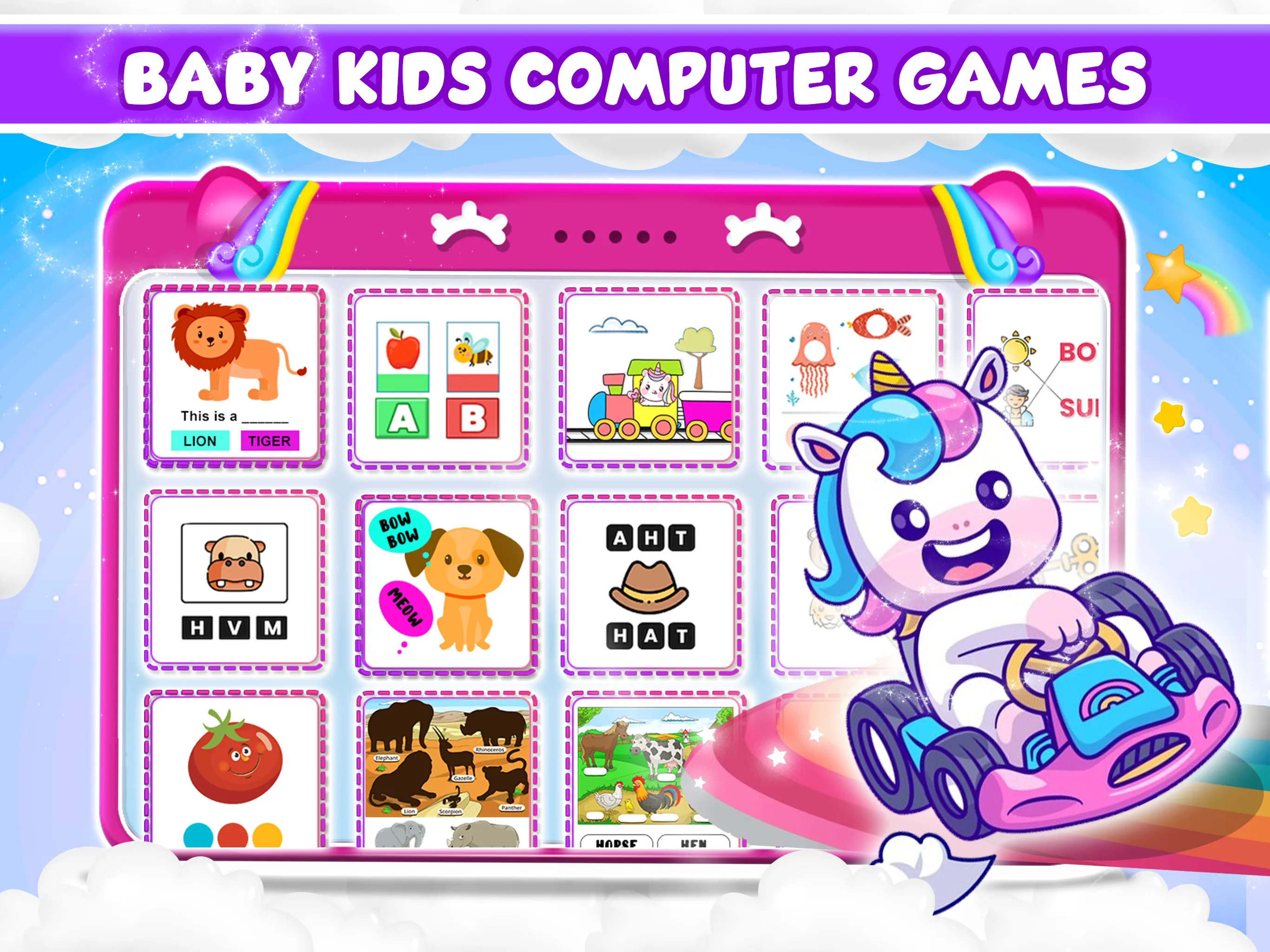 Baby Unicorn Computer For Kids | Indus Appstore | Screenshot