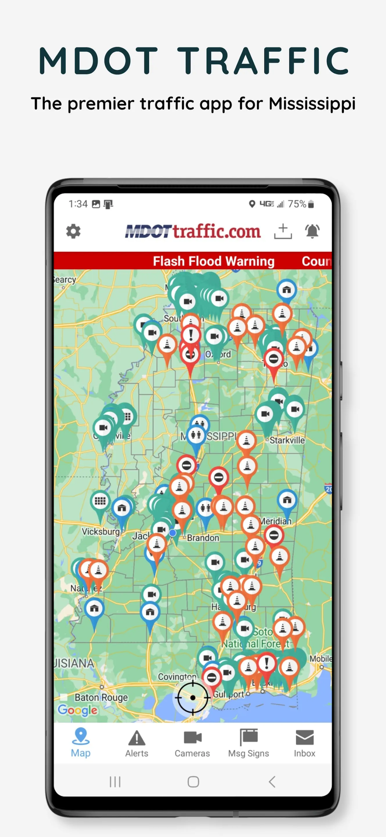 MDOT Traffic (Mississippi) | Indus Appstore | Screenshot