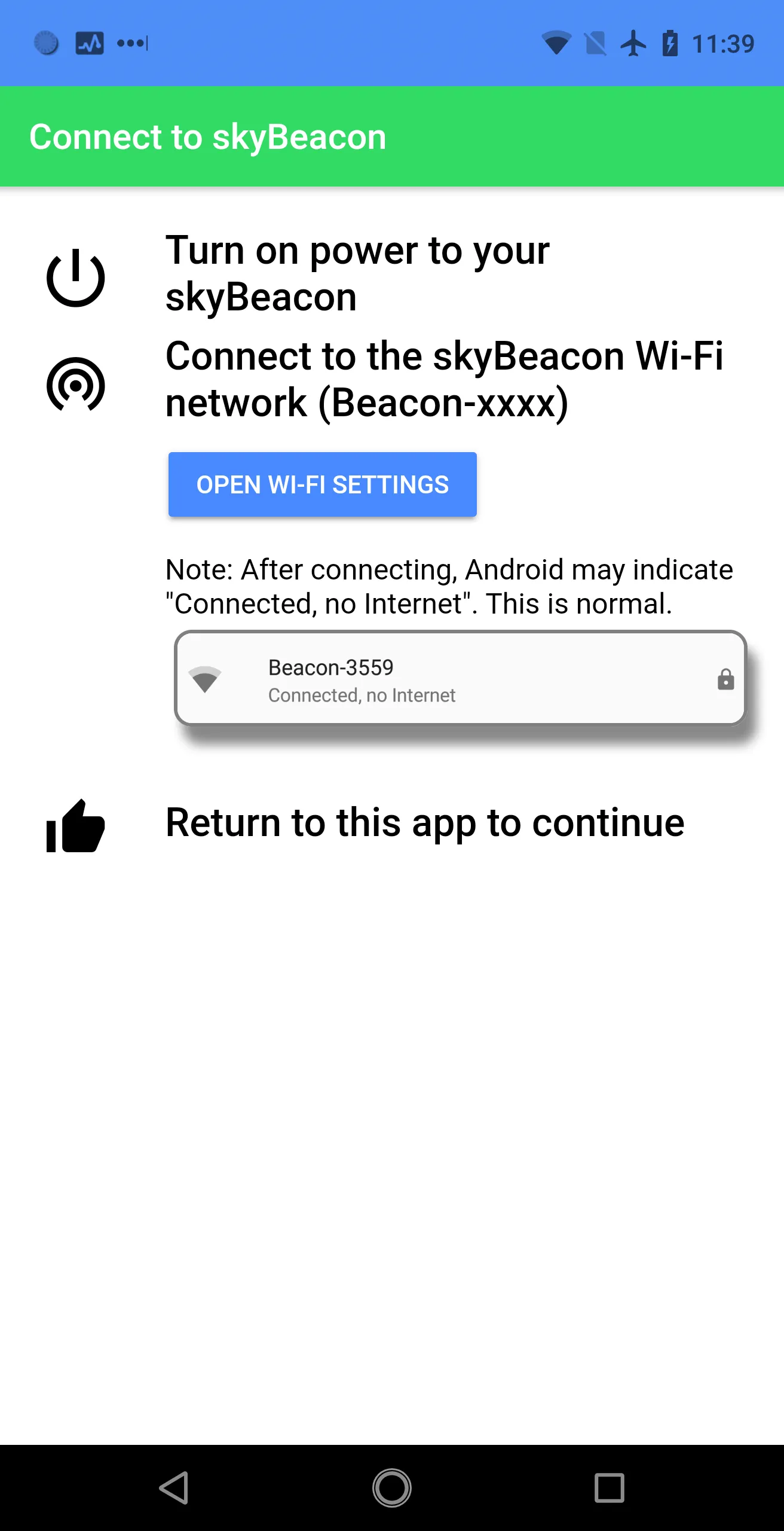 uAvionix skyBeacon Installer | Indus Appstore | Screenshot