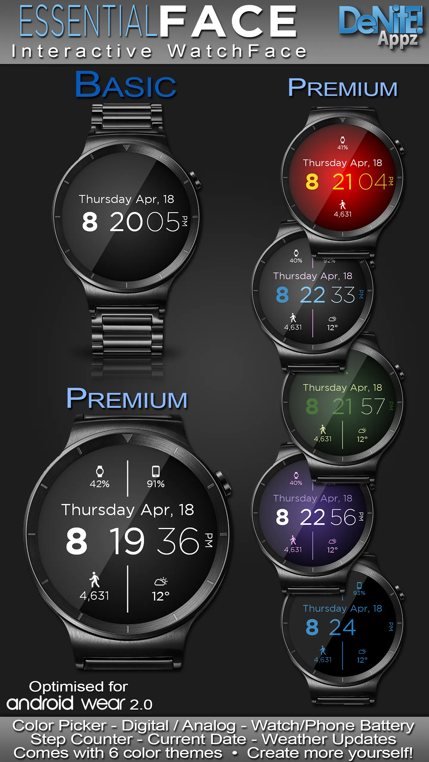 Essential Face HD Watch Face | Indus Appstore | Screenshot