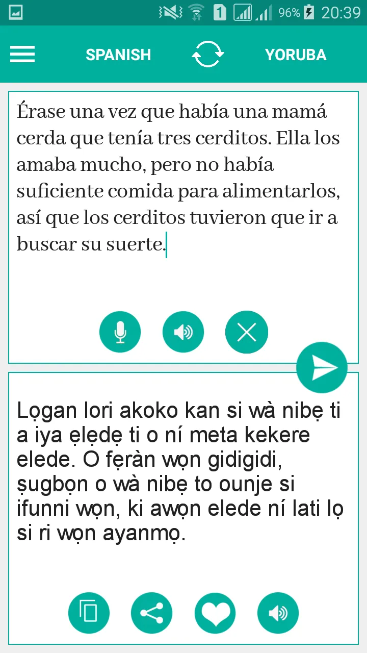 Yoruba Spanish Translator | Indus Appstore | Screenshot