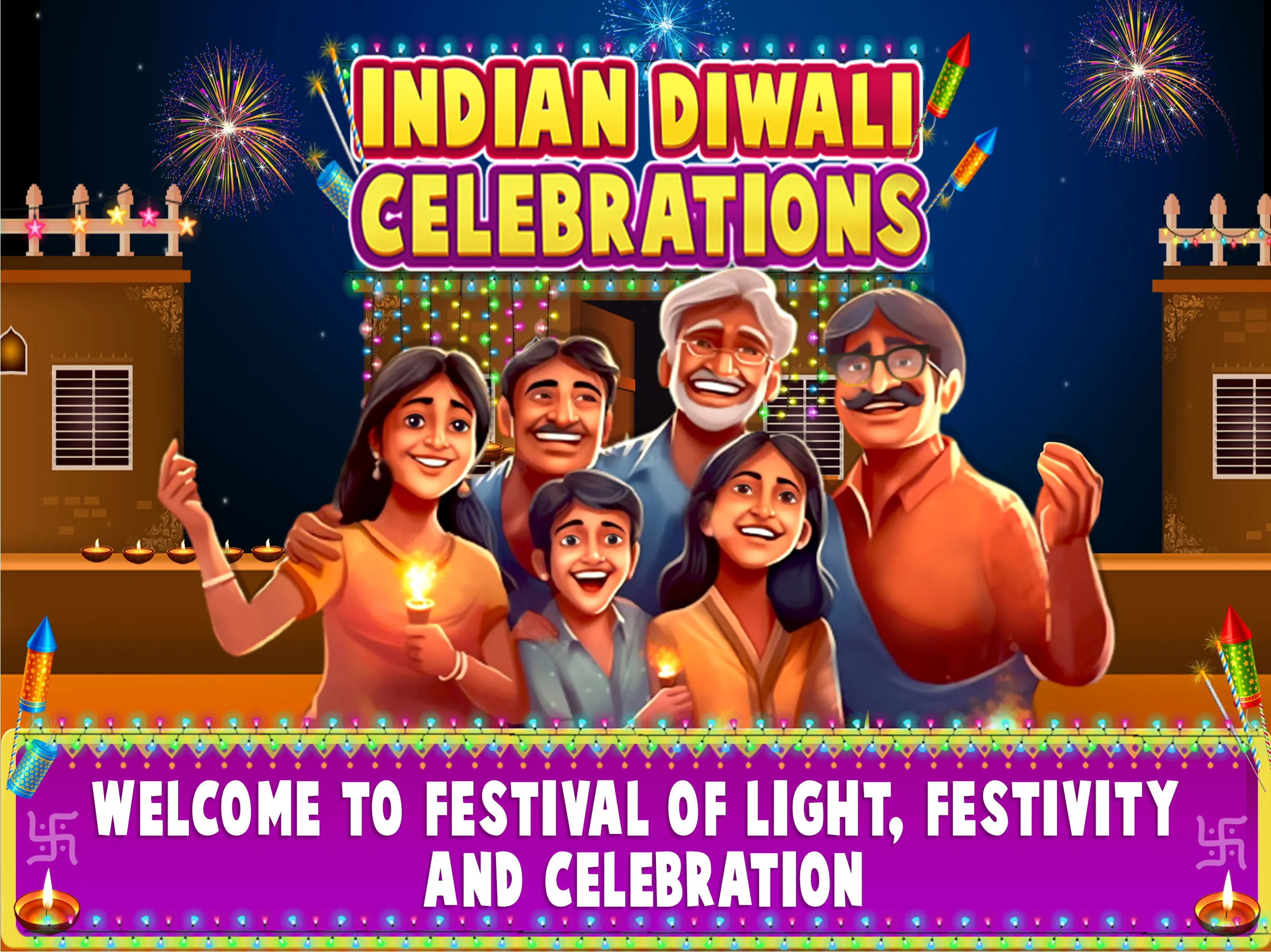 Indian Diwali Celebration Game | Indus Appstore | Screenshot