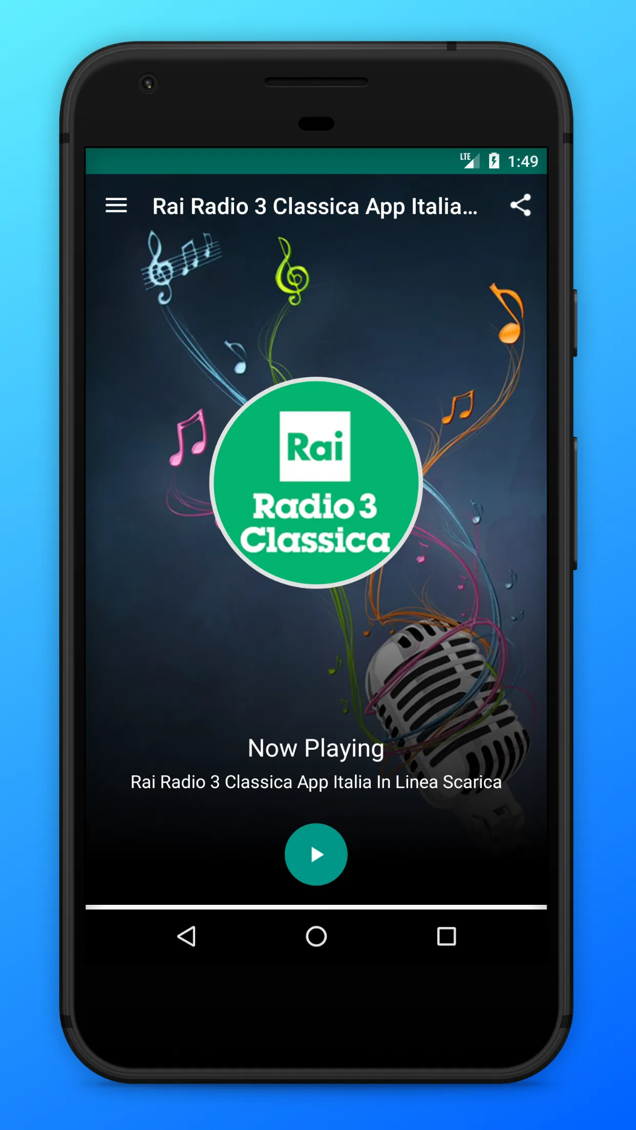 Rai Radio 3 Classica FM Italia | Indus Appstore | Screenshot