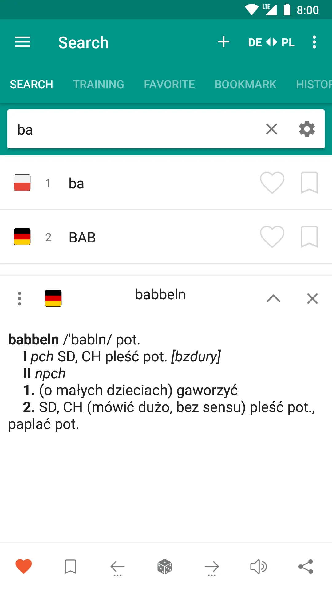 German-polish dictionary | Indus Appstore | Screenshot