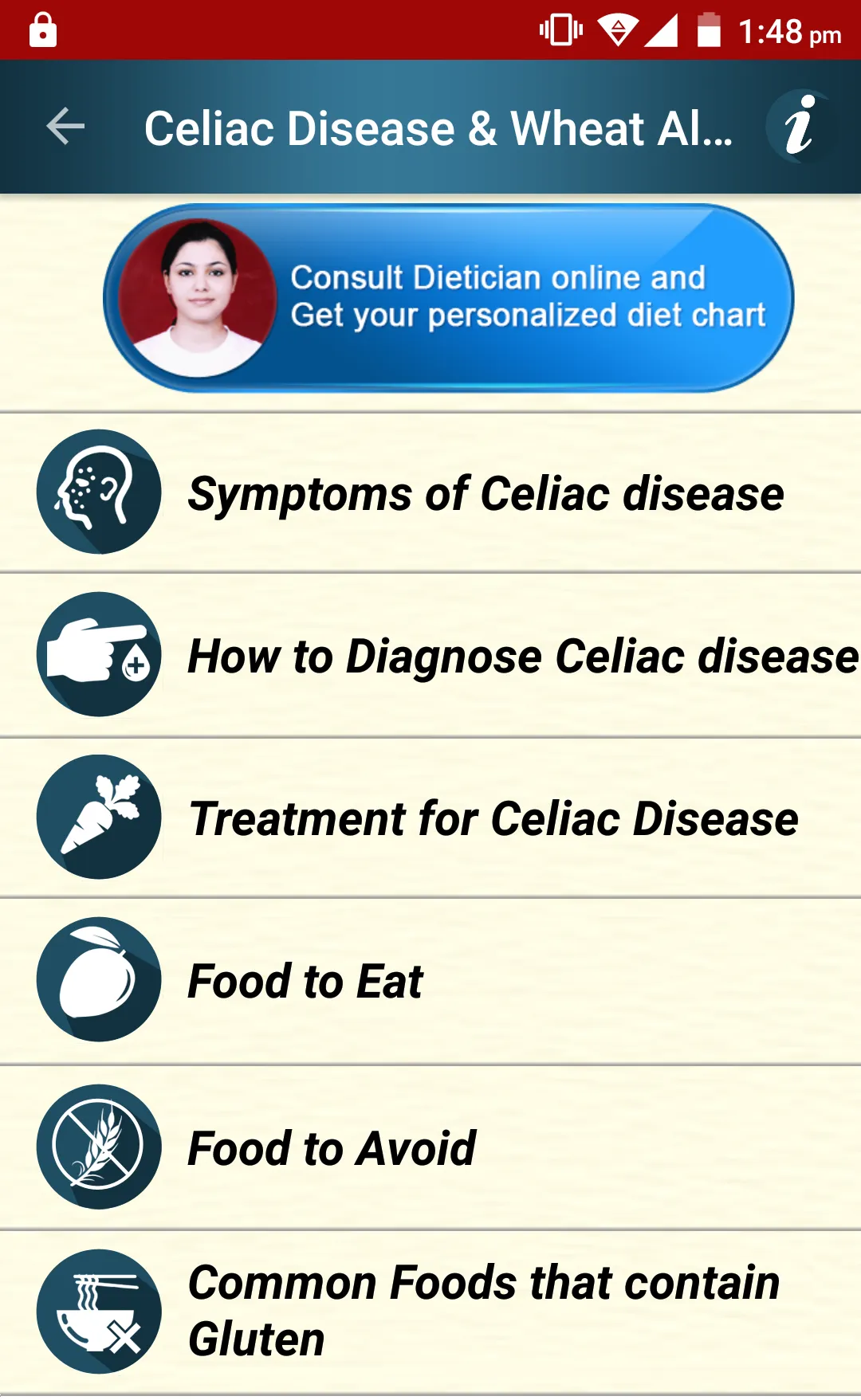 Celiac Disease Wheat & Gluten | Indus Appstore | Screenshot