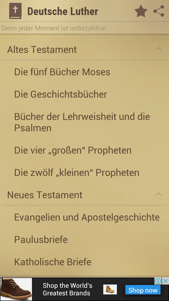 Bibel Deutsche Luther | Indus Appstore | Screenshot