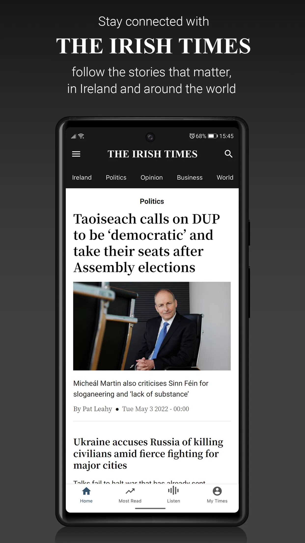 Irish Times News | Indus Appstore | Screenshot