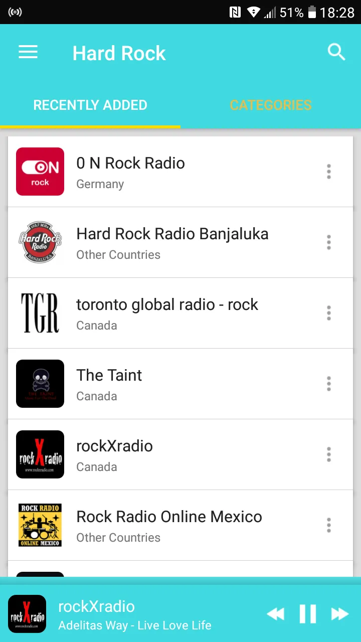 Hard rock radios | Indus Appstore | Screenshot