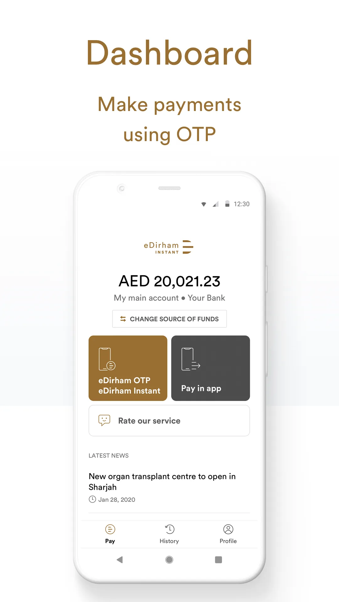 eDirham Instant | Indus Appstore | Screenshot