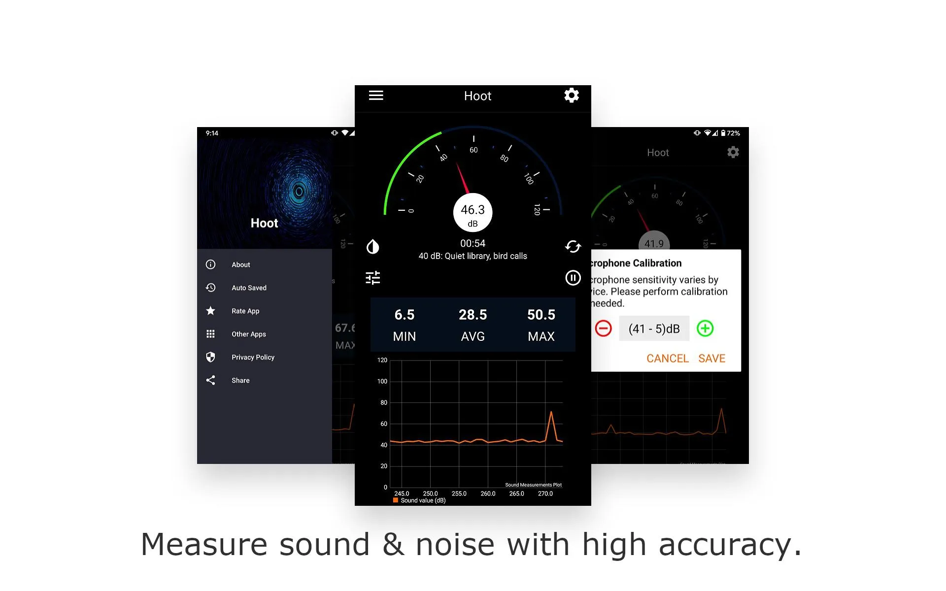 Hoot - Sound Meter | Indus Appstore | Screenshot