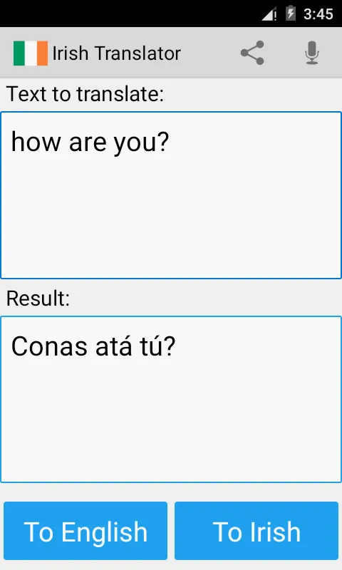 Irish English Translator | Indus Appstore | Screenshot