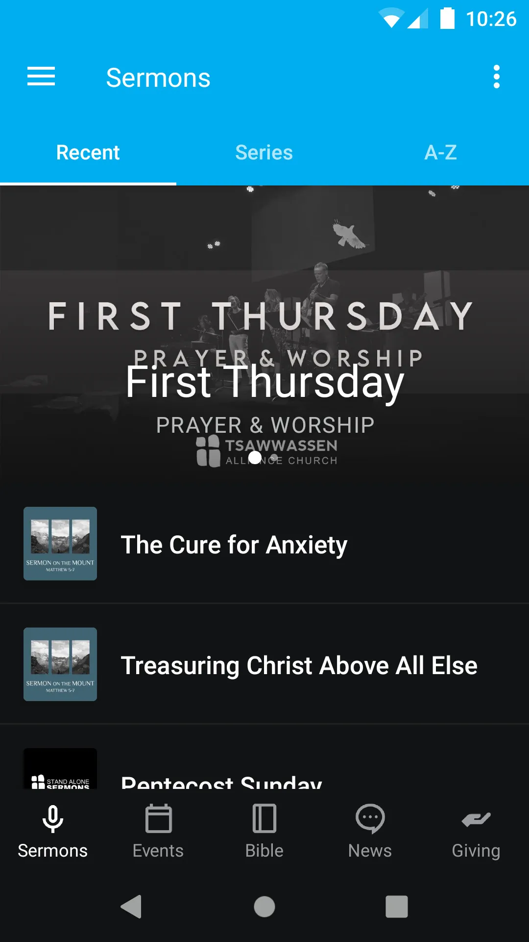 Tsawwassen Alliance Church | Indus Appstore | Screenshot