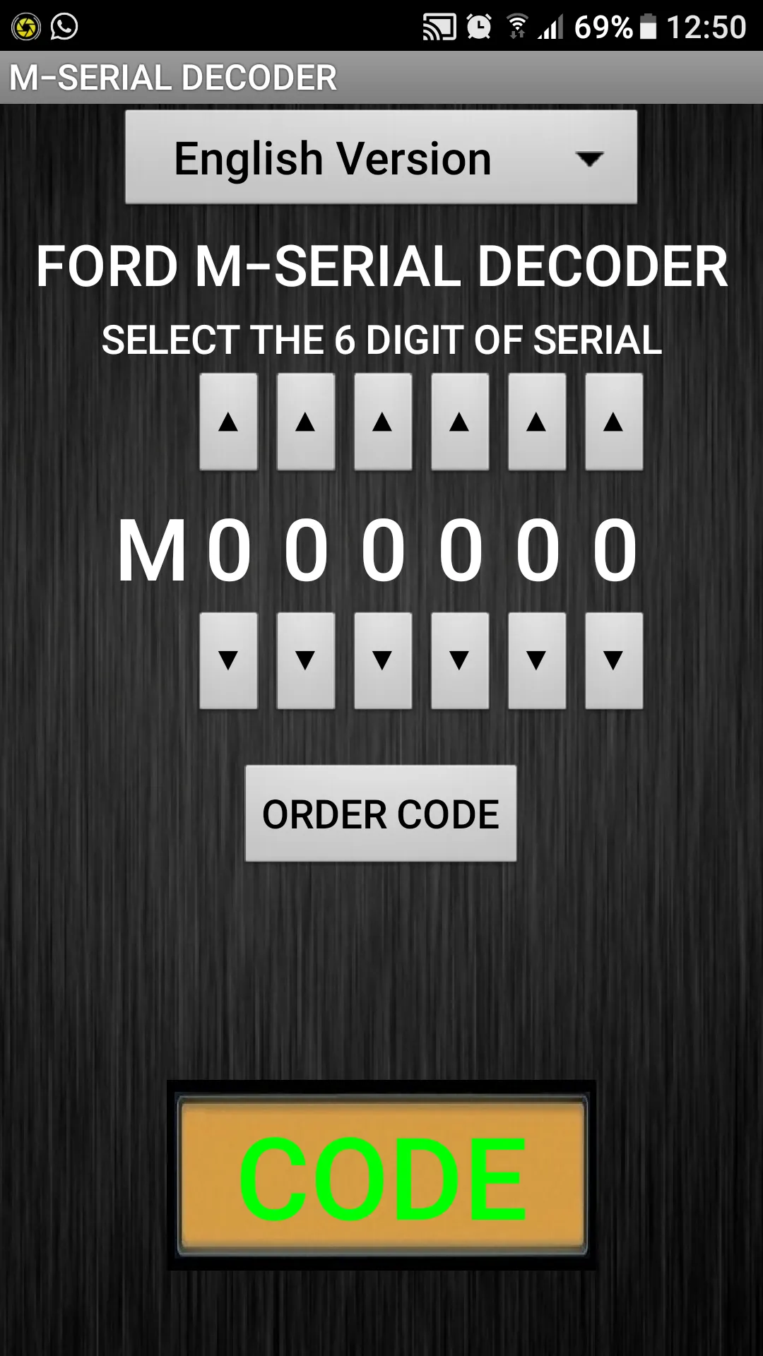 M-Serial Radio Code Decoder | Indus Appstore | Screenshot