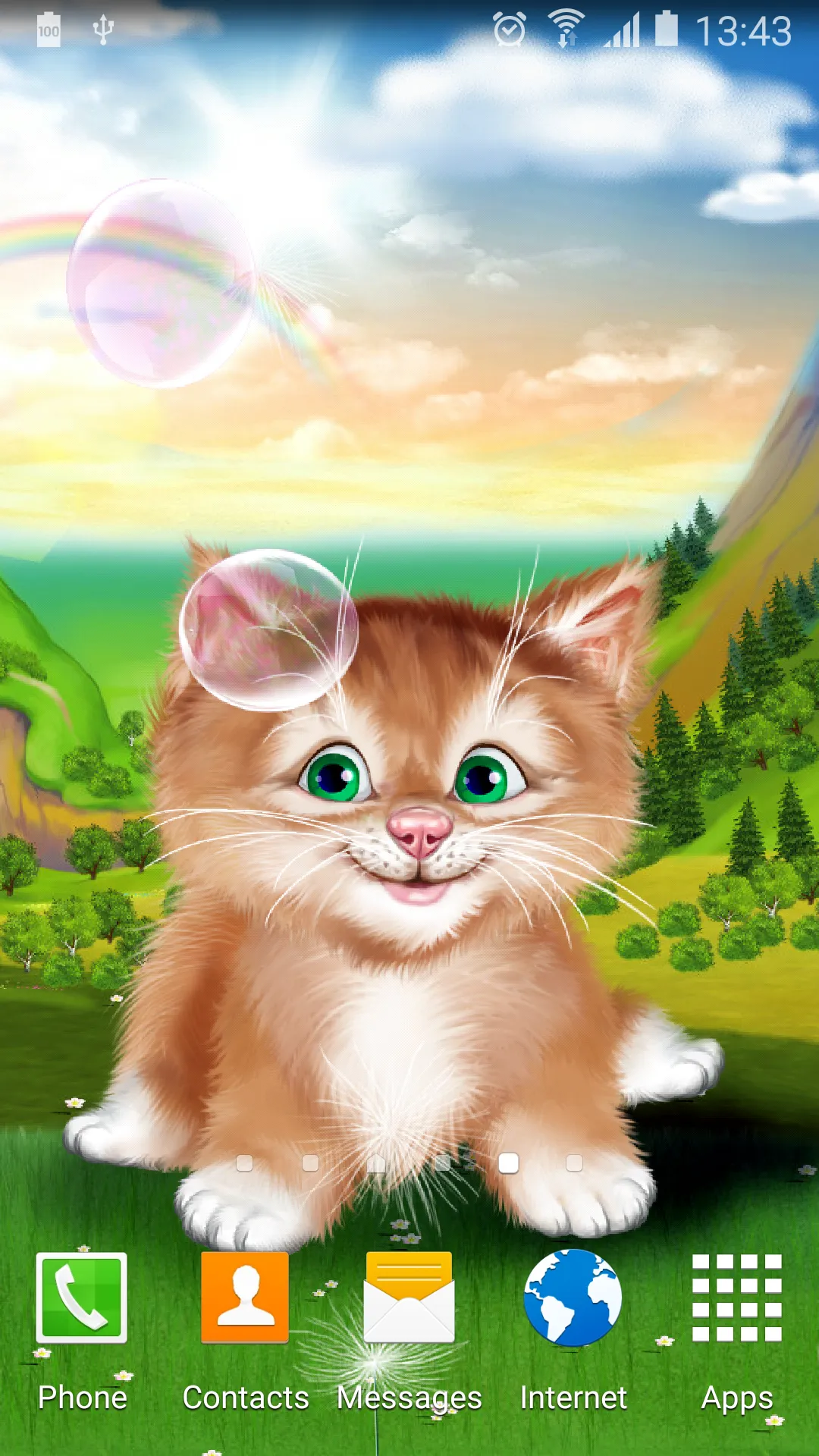 Kitten Live Wallpaper | Indus Appstore | Screenshot