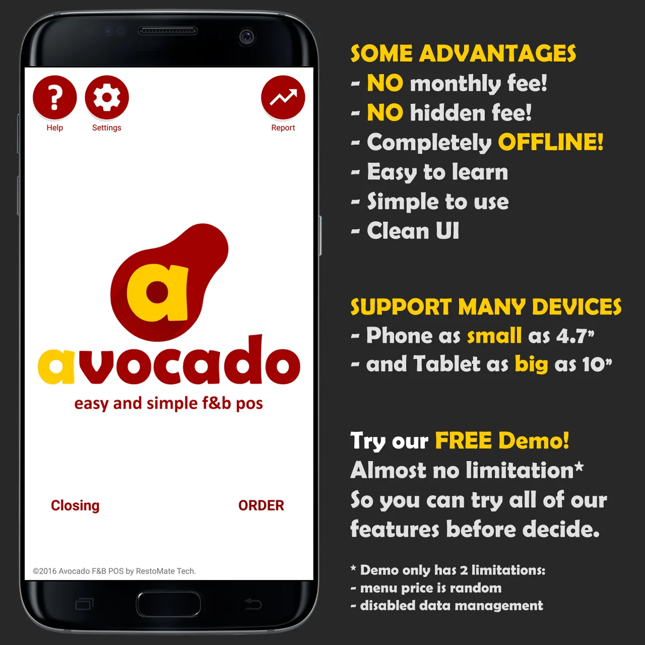 Avocado F&B POS (Demo) | Indus Appstore | Screenshot