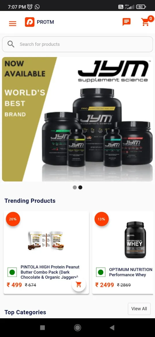 PROTM: Authentic Supplements | Indus Appstore | Screenshot