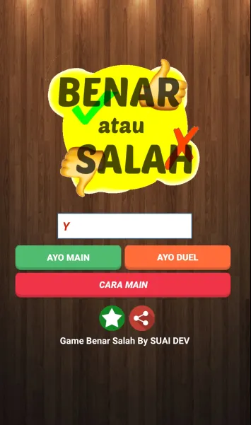 Game Benar Salah Tebak Tebakan | Indus Appstore | Screenshot