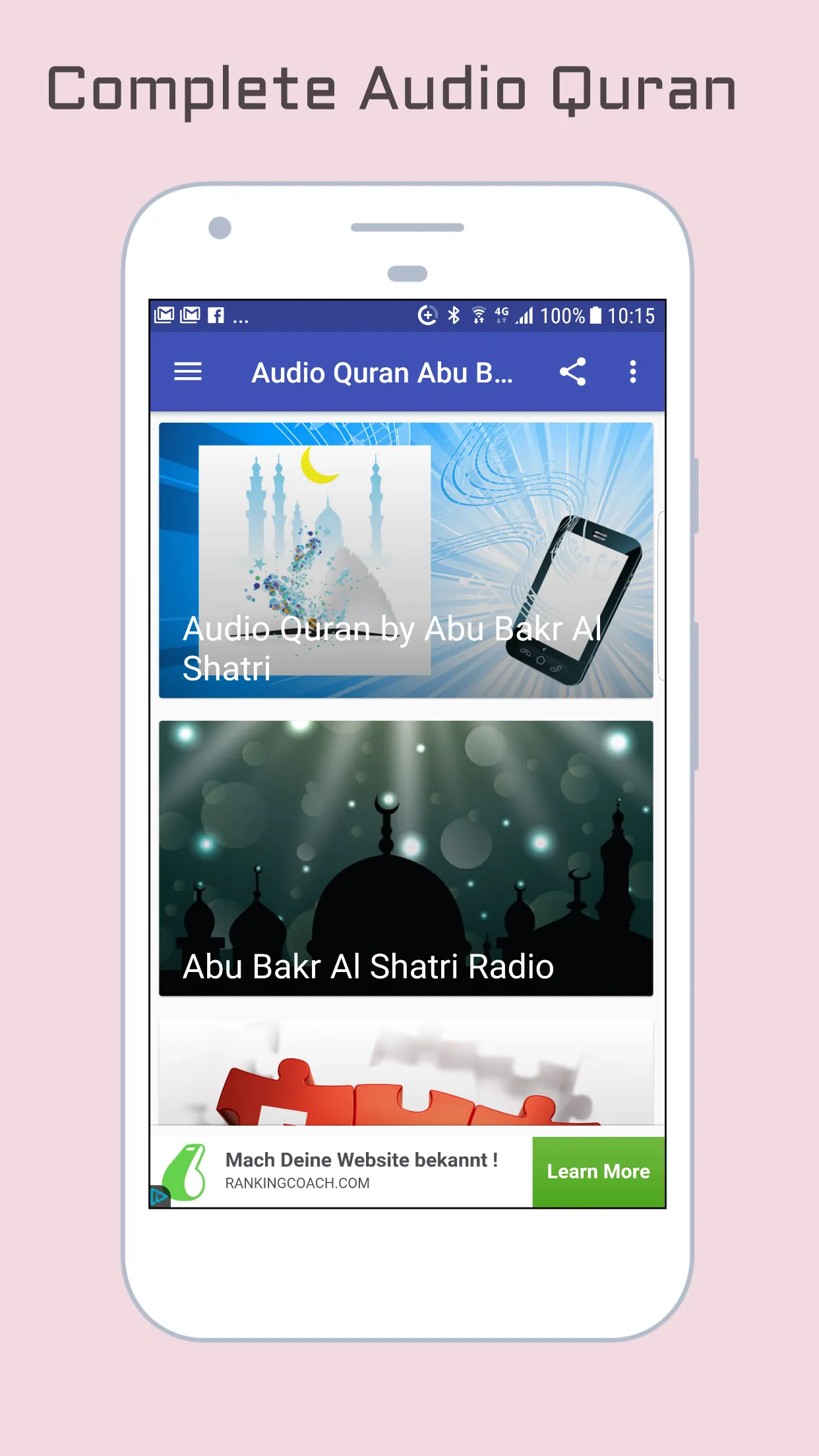 Audio Quran Abu Bakr Al Shatri | Indus Appstore | Screenshot