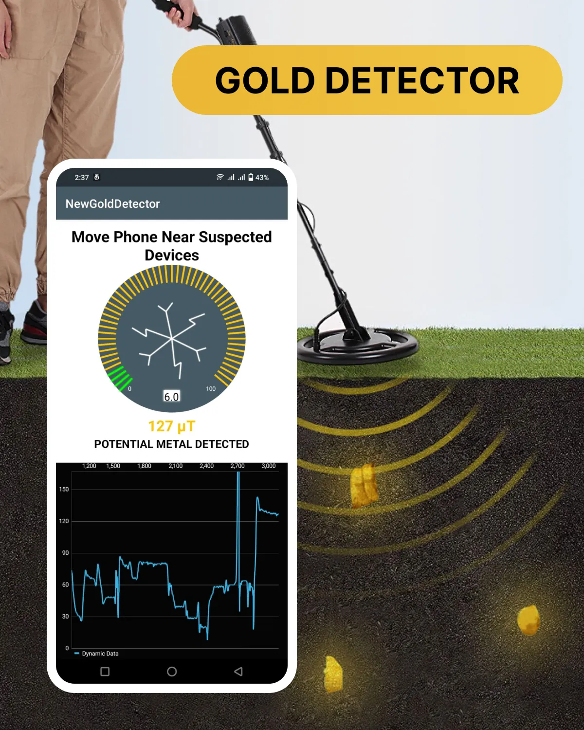 Gold Detector & Gold Tracker | Indus Appstore | Screenshot