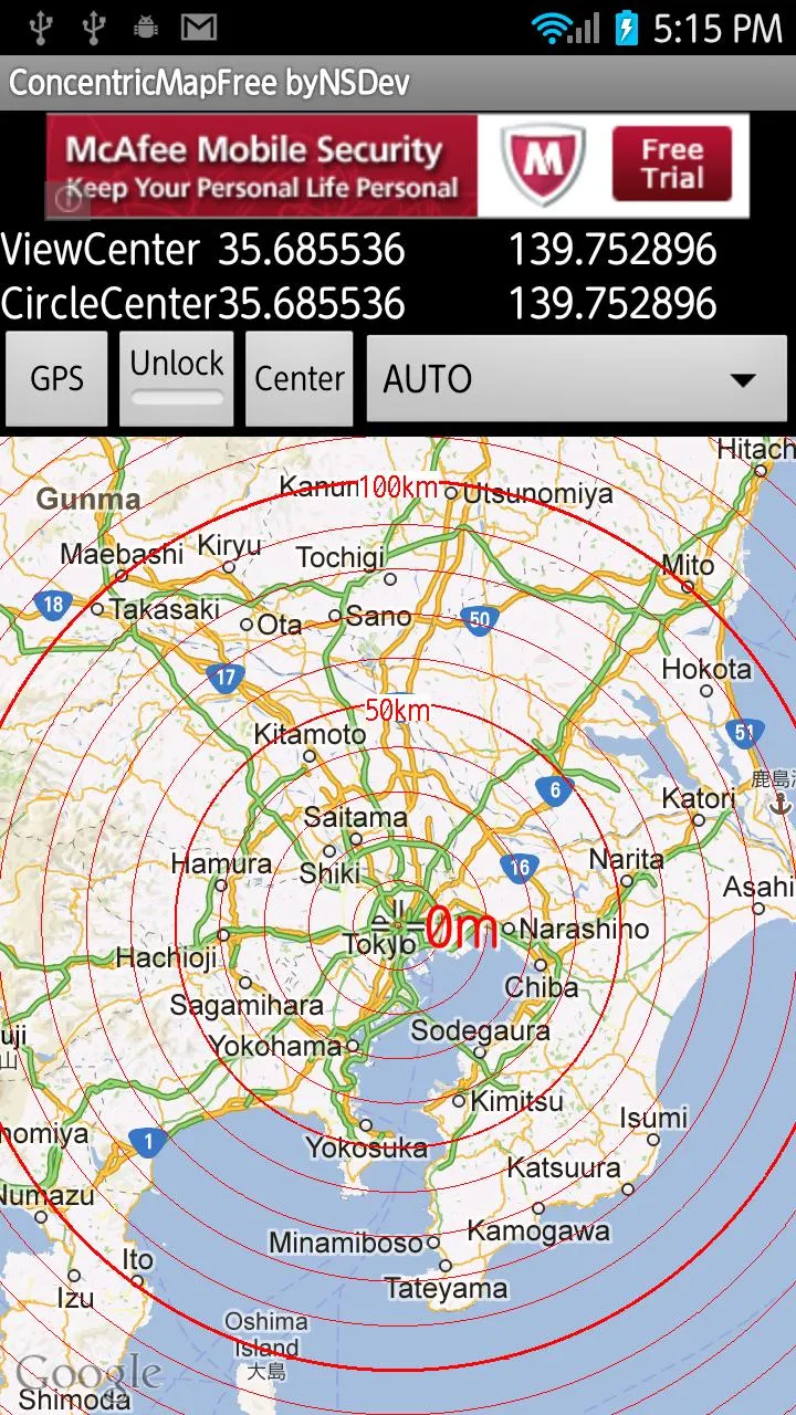 ConcentricMap byNSDev | Indus Appstore | Screenshot