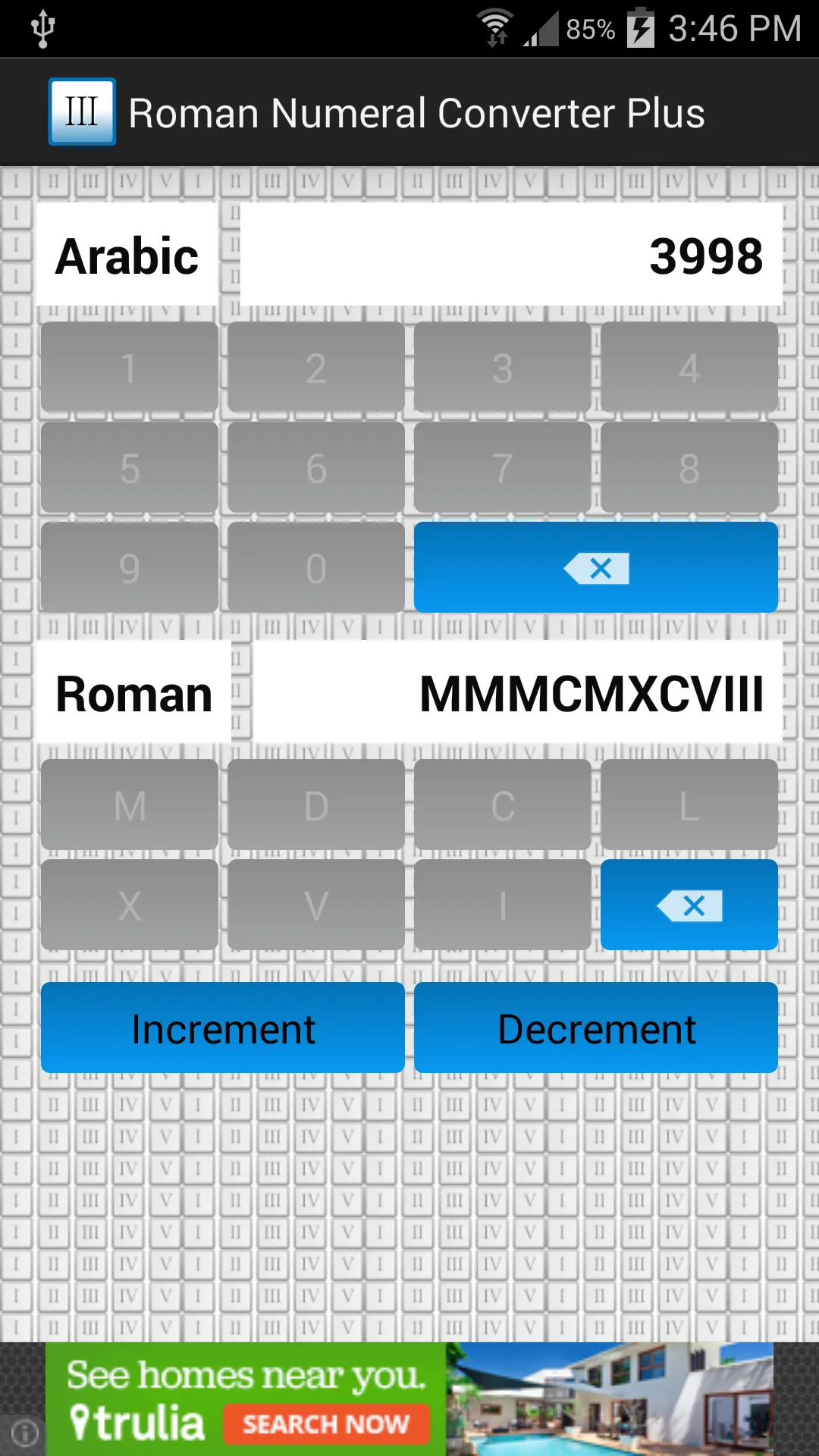 Roman Numeral Converter Plus | Indus Appstore | Screenshot