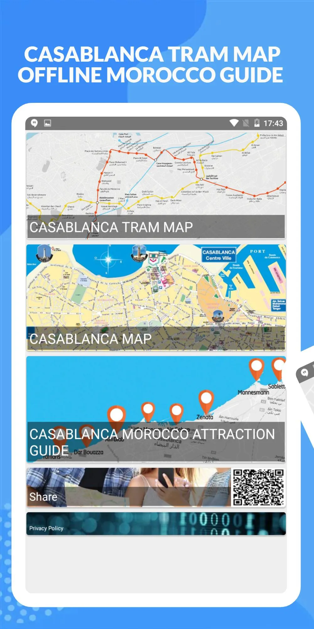 CASABLANCA TRAM MAP OFFLINE MO | Indus Appstore | Screenshot