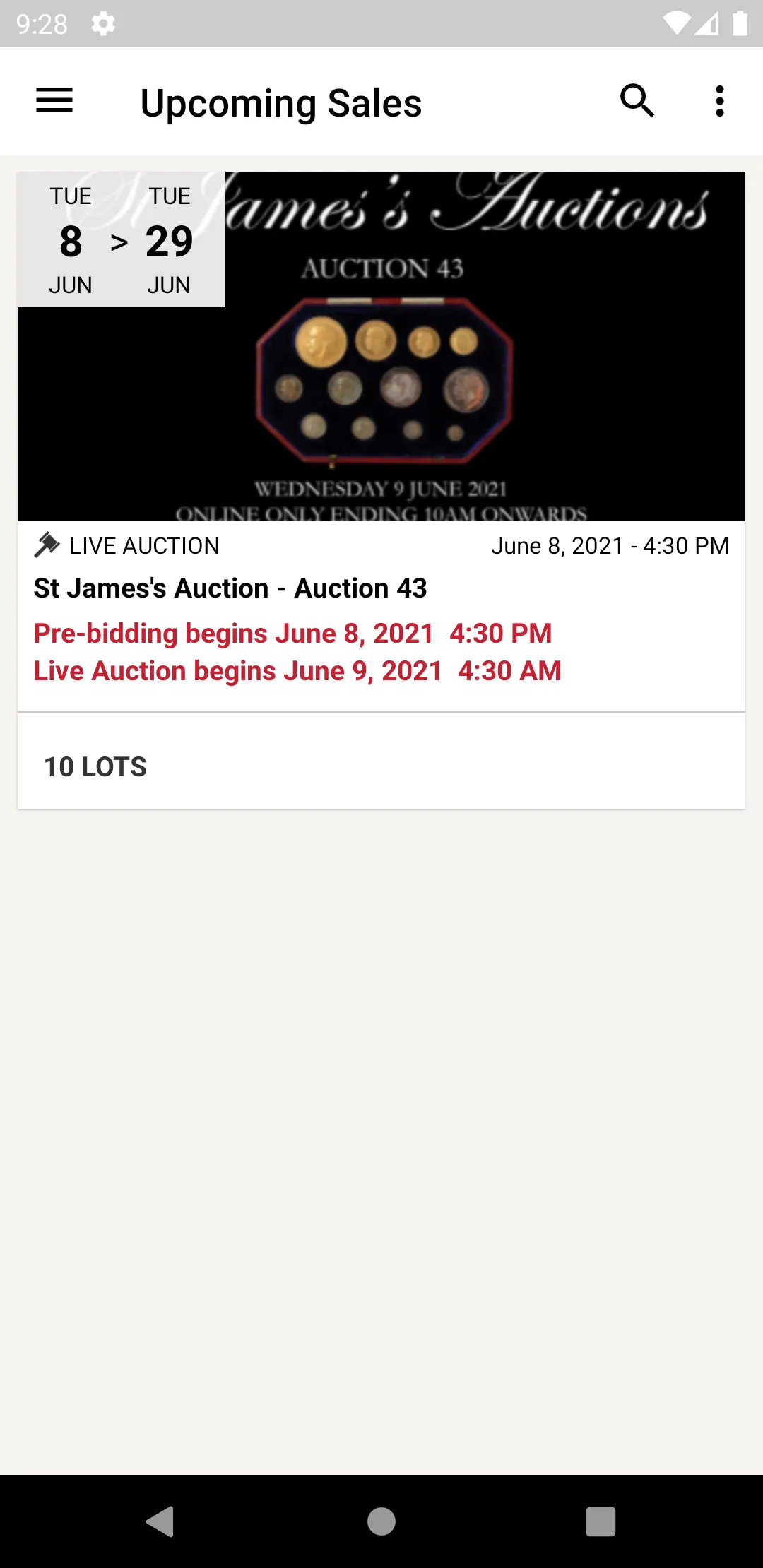 STJ Auctions | Indus Appstore | Screenshot