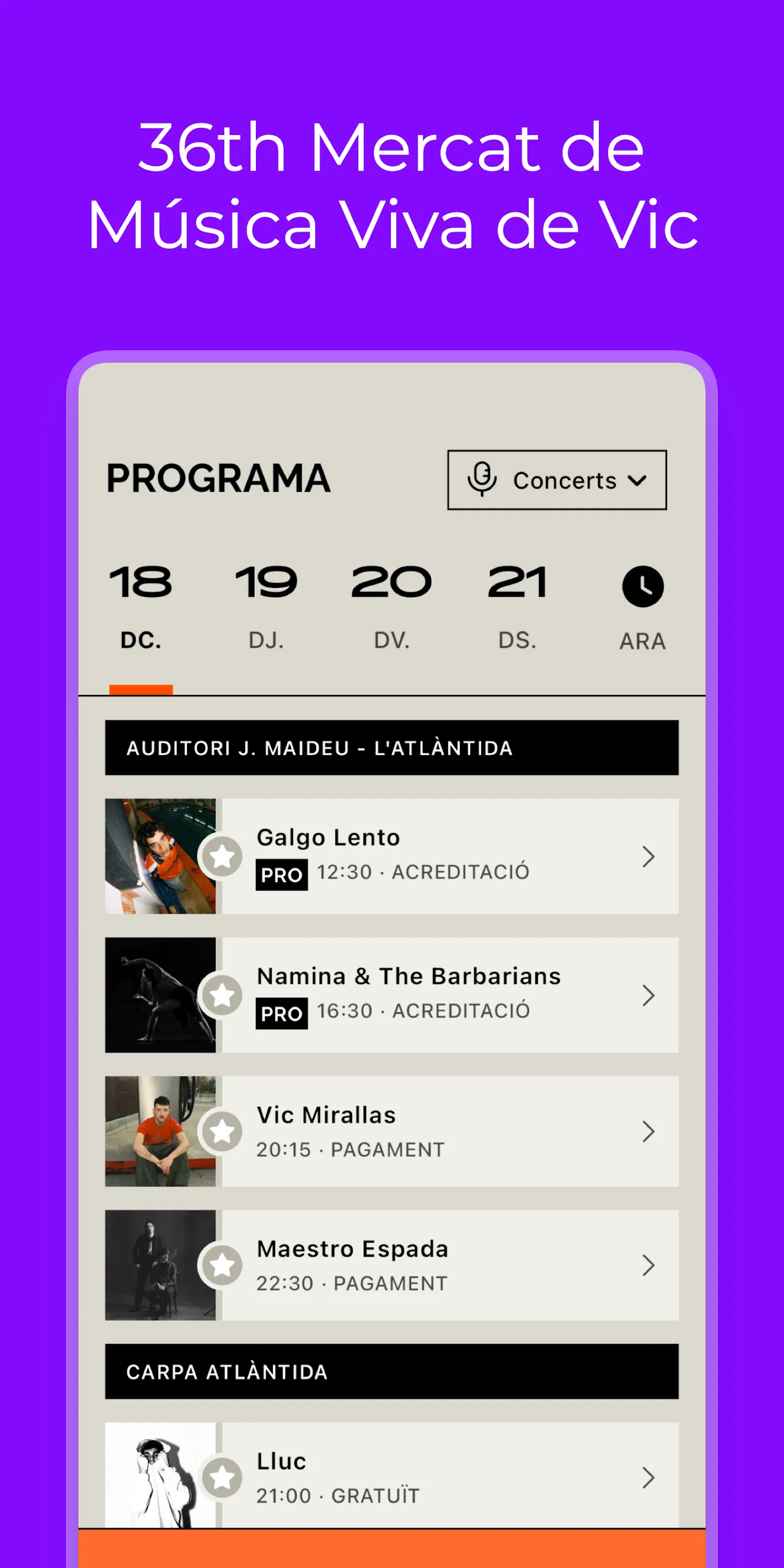 Mercat de Música Viva de Vic | Indus Appstore | Screenshot